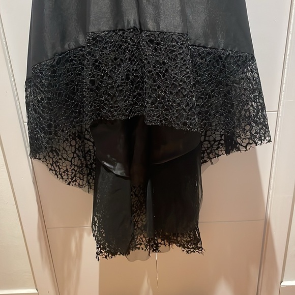 Betsy & Adam | Hi-Low Fit & Flare Dress | Size 6 Petite | Elegant Evening Look - Picture 3 of 7